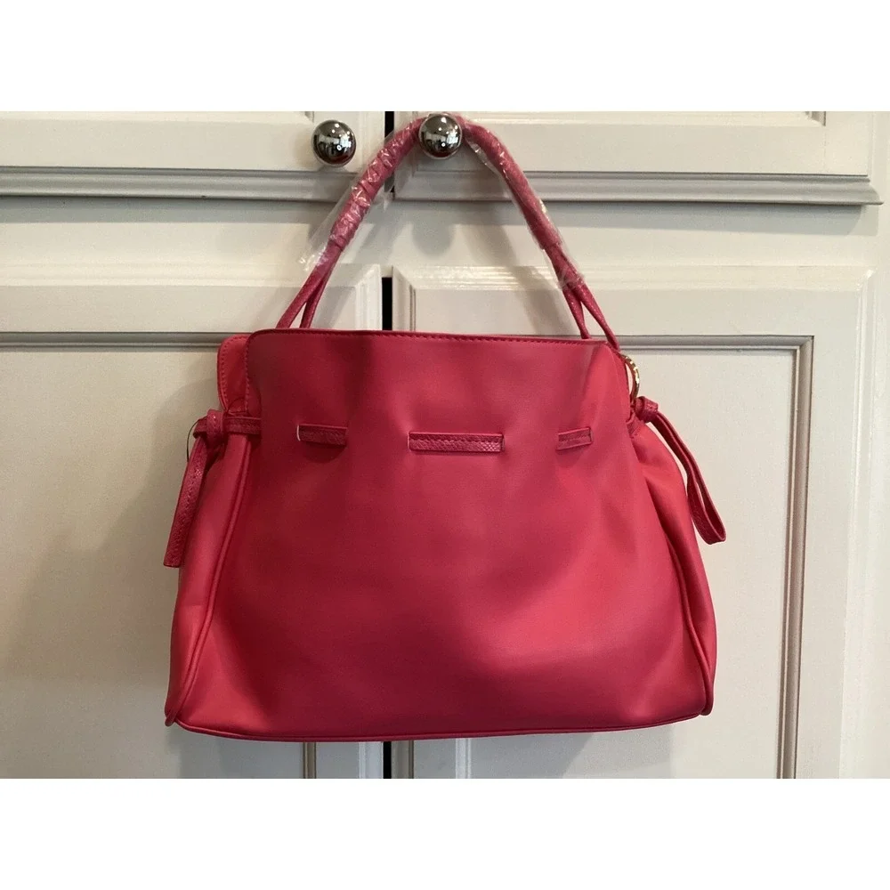 Badgley Mischka Satchel Shoulder Bag Convertible Tote Hot Pink MSRP‎ $149